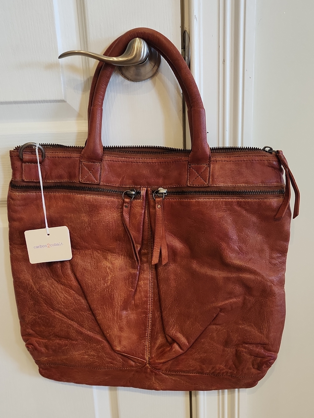 Carbon2Cobalt Sedgewick Leather Bag Copper New Without Tags
